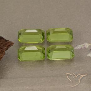 Peridot Gemstones in 6 x 4 mm (calibrated) Size for Sale, Peridot Stones in Lively Green Color