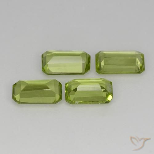 Peridot Gemstones in 6 x 4 mm (calibrated) Size for Sale, Peridot Stones in Medium Green Color