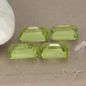 Peridot Gemstones in 6 x 4 mm (calibrated) Size for Sale, Peridot Stones in Lively Yellowish Green Color
