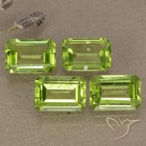 2.68 ctw Green Peridot Stones, Natural Peridot in Octagon Step Cut Shape for Sale