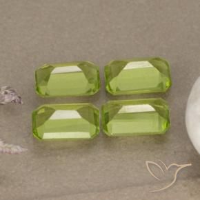 Peridot Gemstones in 6 x 4 mm (calibrated) Size for Sale, Peridot Stones in Medium Green Color