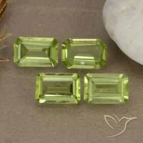 1.89 ctw Green Peridot Stones, Natural Peridot in Octagon Step Cut Shape for Sale
