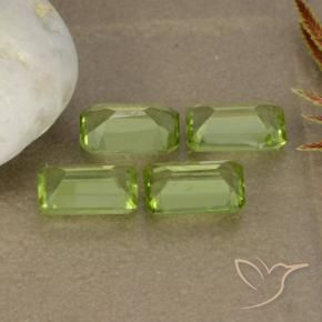 Peridot Gemstones in 6 x 4 mm (calibrated) Size for Sale, Peridot Stones in Medium Green Color