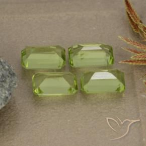 Peridot Gemstones in 6 x 4 mm (calibrated) Size for Sale, Peridot Stones in Lively Green Color