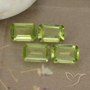 1.98 ctw Green Peridot Stones, Natural Peridot in Octagon Step Cut Shape for Sale