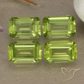 2.29 ctw Green Peridot Stones, Natural Peridot in Octagon Step Cut Shape for Sale