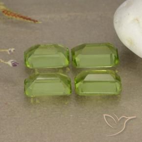 Peridot Gemstones in 6 x 4 mm (calibrated) Size for Sale, Peridot Stones in Medium Green Color