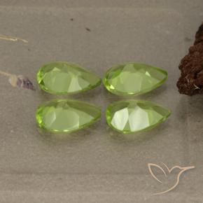 Peridot Gemstones in 7 x 5 mm (calibrated) Size for Sale, Peridot Stones in Lively Green Color