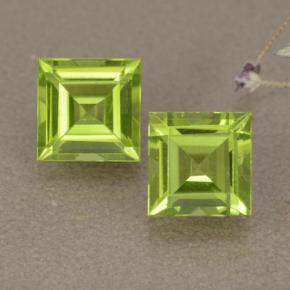 1.2ct Square Step-Cut Lively Green Peridot Gem for sale 1.2ct Square Step-Cut Lively Green Peridot Gem (ID: 477609)
