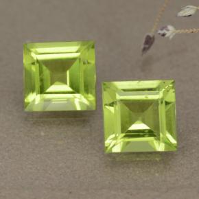 0.9ct Square Step-Cut Lively Green Peridot Gem for sale 0.9ct Square Step-Cut Lively Green Peridot Gem (ID: 477611)