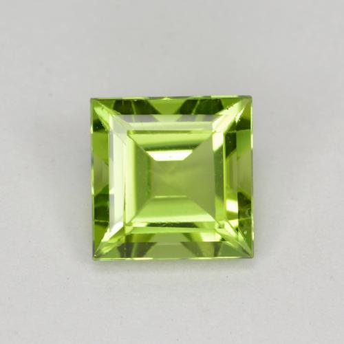 Verde medio Peridoto Gema - 1.2ct Forma cuadrada (ID: 477705)