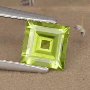 1.1ct Square Step-Cut Lively Green Peridot Gem for sale 1.1ct Square Step-Cut Lively Green Peridot Gem (ID: 477768)
