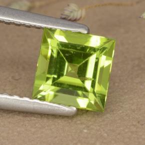 1.3ct Square Step-Cut Lively Green Peridot Gem for sale 1.3ct Square Step-Cut Lively Green Peridot Gem (ID: 477826)