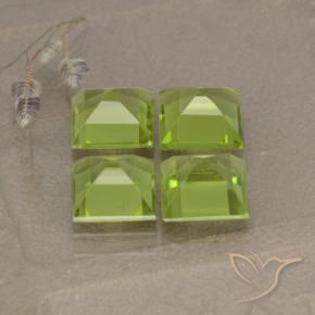 Peridot Gemstones in 6 x 6 mm (calibrated) Size for Sale, Peridot Stones in Yellowish Green Color
