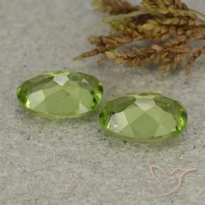 Peridot Gemstones in 7.9 x 5.5 mm Size for Sale, Peridot Stones in Medium Green Color