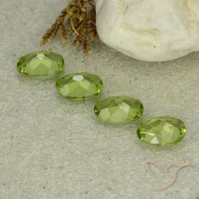 Peridot Gemstones in 8 x 6 mm (calibrated) Size for Sale, Peridot Stones in Medium Green Color