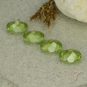 Peridot Gemstones in 8 x 6 mm (calibrated) Size for Sale, Peridot Stones in Lively Green Color