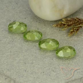 Peridot Gemstones in 7.8 x 5.7 mm Size for Sale, Peridot Stones in Medium Green Color