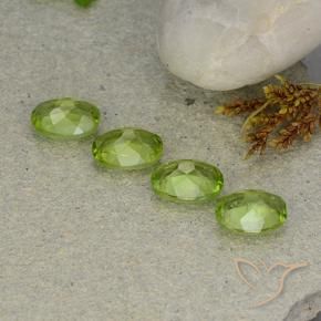 Peridot Gemstones in 8 x 6 mm (calibrated) Size for Sale, Peridot Stones in Lively Green Color