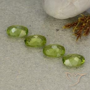 Peridot Gemstones in 8 x 6 mm (calibrated) Size for Sale, Peridot Stones in Medium Green Color