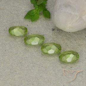 Peridot Gemstones in 7.8 x 5.5 mm Size for Sale, Peridot Stones in Light Lively Green Color