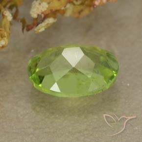 Peridot Gemstone in 7.2 x 5.6 mm Size for Sale, Peridot Stone in Light Lively Green Color