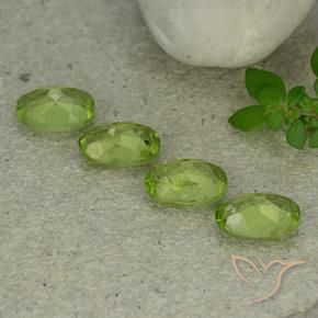 Peridot Gemstones in 7.9 x 5.7 mm Size for Sale, Peridot Stones in Medium Green Color