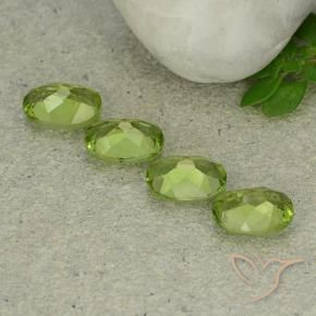 Peridot Gemstones in 8 x 6 mm (calibrated) Size for Sale, Peridot Stones in Lively Green Color