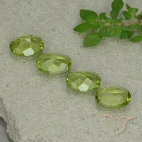 Peridot Gemstones in 8 x 6 mm (calibrated) Size for Sale, Peridot Stones in Lively Green Color