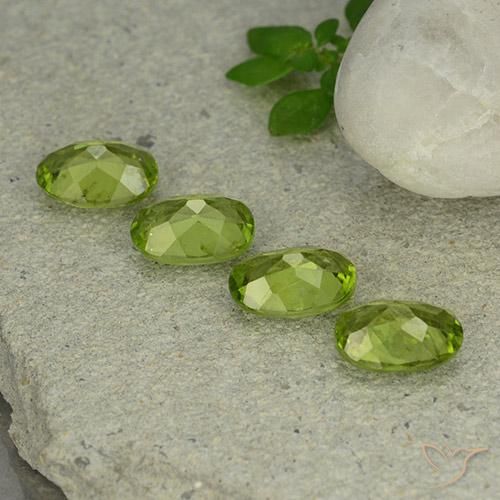 Peridot Gemstones in 7.7 x 5.9 mm Size for Sale, Peridot Stones in Lively Green Color
