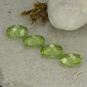 Peridot Gemstones in 8 x 6 mm (calibrated) Size for Sale, Peridot Stones in Lively Green Color
