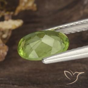 Peridot Gemstone in 8 x 6 mm (calibrated) Size for Sale, Peridot Stone in Lively Yellowish Green Color