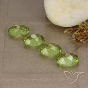 Peridot Gemstones in 8 x 6 mm (calibrated) Size for Sale, Peridot Stones in Medium Green Color