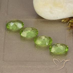 Peridot Gemstones in 8 x 6 mm (calibrated) Size for Sale, Peridot Stones in Lively Green Color