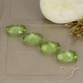 Peridot Gemstones in 8 x 6 mm (calibrated) Size for Sale, Peridot Stones in Lively Green Color