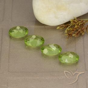 Peridot Gemstones in 8 x 6 mm (calibrated) Size for Sale, Peridot Stones in Lively Green Color