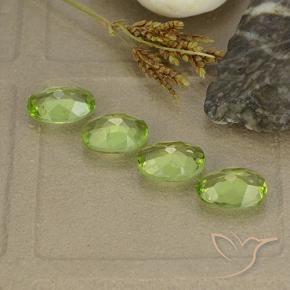 Peridot Gemstones in 7.6 x 5.5 mm Size for Sale, Peridot Stones in Medium Green Color