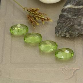 Peridot Gemstones in 8 x 6 mm (calibrated) Size for Sale, Peridot Stones in Lively Green Color