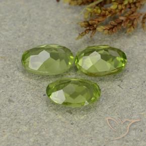 Peridot Gemstones in 7.3 x 5.4 mm Size for Sale, Peridot Stones in Lively Green Color