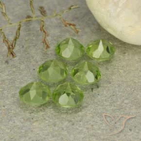 Peridot Gemstones in 5 mm (calibrated) Size for Sale, Peridot Stones in Lively Green Color
