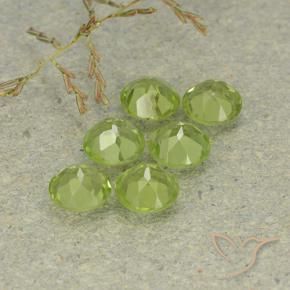 Peridot Gemstones in 5 mm (calibrated) Size for Sale, Peridot Stones in Medium Green Color