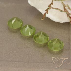 Peridot Gemstones in 5 mm (calibrated) Size for Sale, Peridot Stones in Medium Green Color