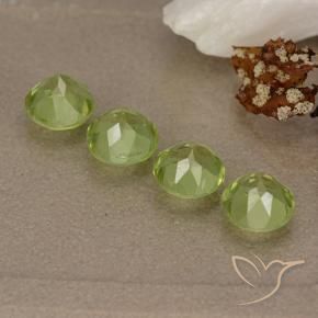 Peridot Gemstones in 5 mm (calibrated) Size for Sale, Peridot Stones in Medium Green Color