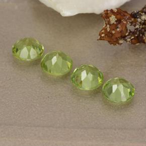Peridot Gemstones in 5 mm (calibrated) Size for Sale, Peridot Stones in Lively Green Color