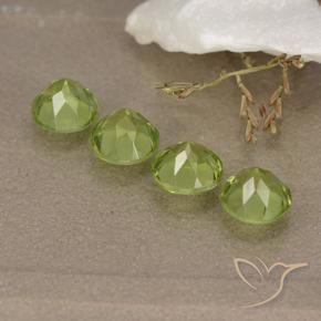 Peridot Gemstones in 5 mm (calibrated) Size for Sale, Peridot Stones in Lively Green Color