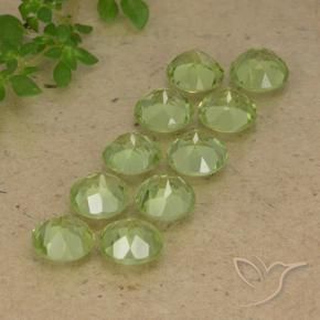 Peridot Gemstones in 5 mm (calibrated) Size for Sale, Peridot Stones in Light Lively Green Color