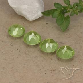 Peridot Gemstones in 5 mm (calibrated) Size for Sale, Peridot Stones in Lively Green Color
