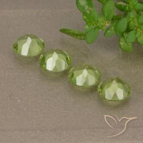 Peridot Gemstones in 4.5 mm (calibrated) Size for Sale, Peridot Stones in Light Lively Green Color