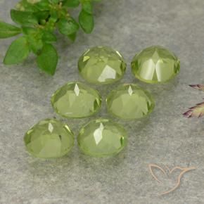 Peridot Gemstones in 4.5 mm (calibrated) Size for Sale, Peridot Stones in Light Lively Green Color
