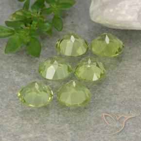 Peridot Gemstones in 4.5 mm (calibrated) Size for Sale, Peridot Stones in Light Lively Green Color